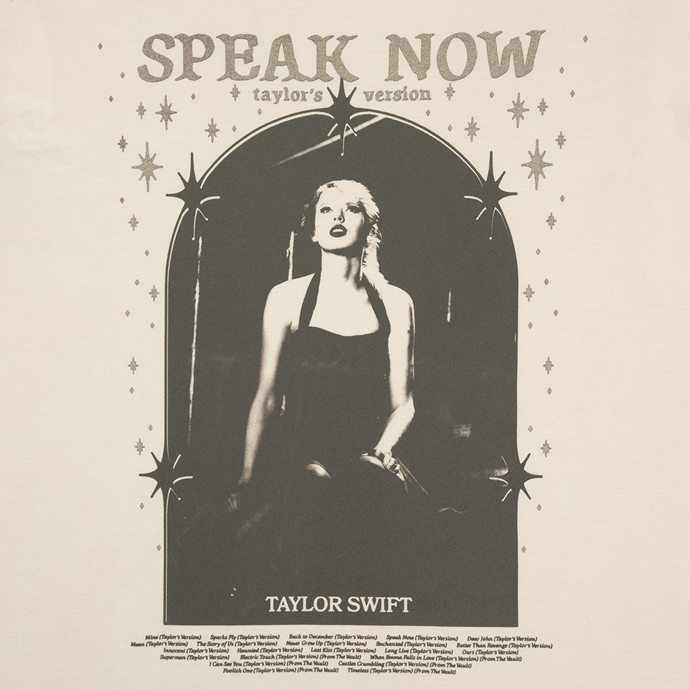 Speak Now (Taylor's Version) Tracklist Taupe T-Shirt