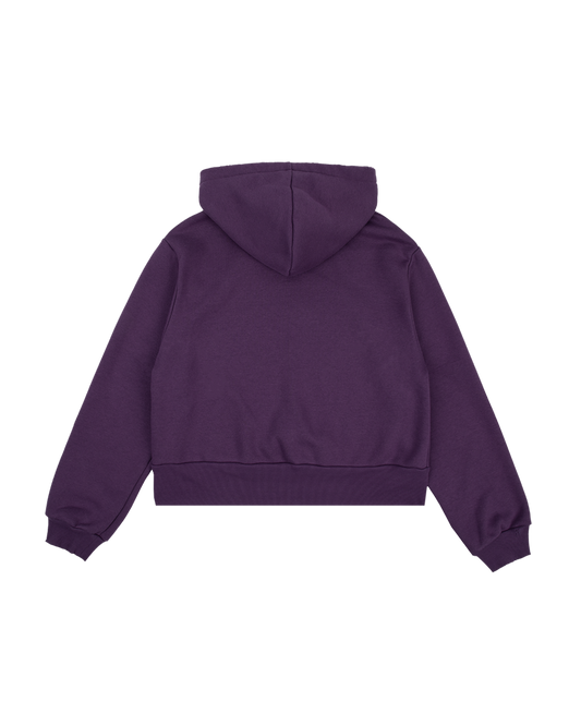 The Story Of Us Purple Crop Hoodie